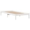 vidaXL Lit bibliothèque sans matelas blanc 75x190cm bois de pin massif