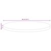vidaXL Dessus de table &Oslash; 80x3,8 cm rond bois massif de r&eacute;cup&eacute;ration