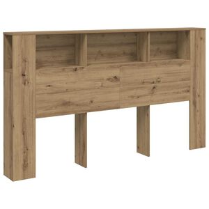 vidaXL Armoire de t&ecirc;te de lit ch&ecirc;ne artisanal 180x18,5x102,5 cm