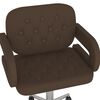 vidaXL Chaises &agrave; manger pivotantes lot de 4 marron similicuir