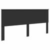 vidaXL Cadre de lit Noir et argent 200 x 200 cm Bois d'ing&eacute;nierie
