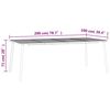 vidaXL Ensemble &agrave; manger de jardin 11 pcs anthracite acier
