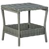 vidaXL Salon de jardin 2 pcs avec coussins r&eacute;sine tress&eacute;e gris clair