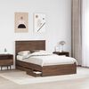vidaXL Cadre de lit Ch&ecirc;ne brun 120 x 200 cm Bois Ing&eacute;nierie