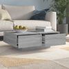 vidaXL Table basse Sonoma gris 90x60x31 cm Bois d'ing&eacute;nierie