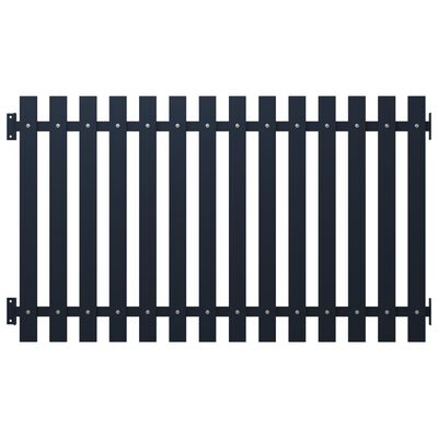vidaXL Panneau clôture Anthracite 170,5x125 cm Acier enduit de poudre