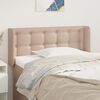 vidaXL T&ecirc;te de lit avec oreilles Cappuccino 103x16x78/88 cm Similicuir