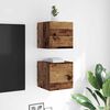 vidaXL Meuble TV mural Bois ancien 30,5 x 30 x 30 cm Bois d&rsquo;ing&eacute;nierie