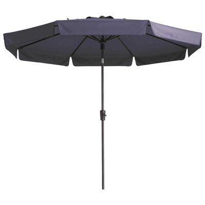 Madison Parasol de jardin Flores Luxe 300 cm rond bleu saphir