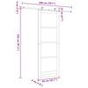 vidaXL Porte coulissante ORKDAL Naturel 83 x 232 cm