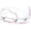 vidaXL Housse de voiture SUV compl&egrave;te gris L tissu non tiss&eacute;