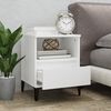 vidaXL Table de chevet Blanc 40x35x50 cm