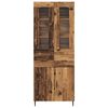 vidaXL Haut Armoire avec tiroir 2 pcs Bois Ancien Bois d'ing&eacute;nierie