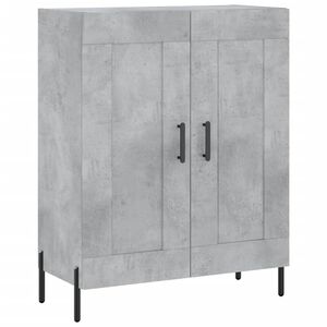 vidaXL Buffet gris b&eacute;ton 69,5x34x90 cm bois d'ing&eacute;nierie