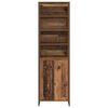 vidaXL Armoires Hautes 2 pcs Bois Ancien 60 x 36 x 200 cm