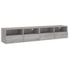 vidaXL Unit&eacute;s murales TV 5 pcs sonoma gris bois d'ing&eacute;nierie
