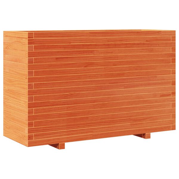 vidaXL Jardini&egrave;re cire marron 110x40x72 cm bois de pin massif