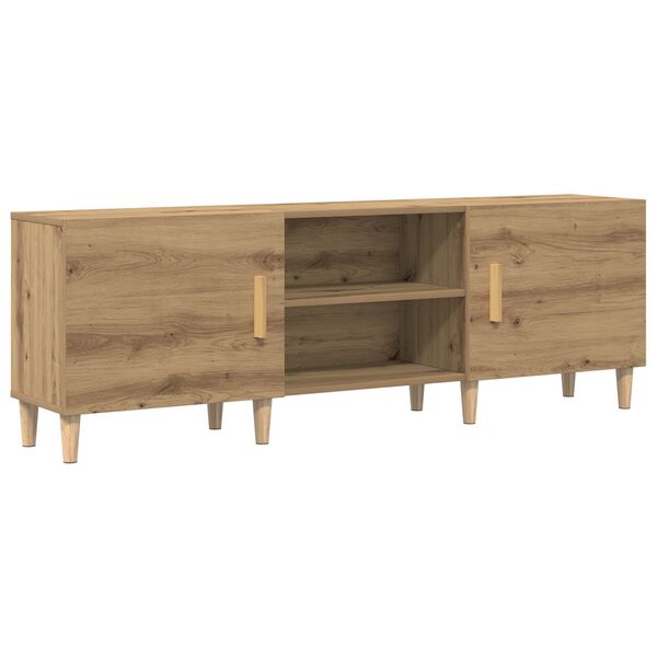 vidaXL Meuble TV chêne artisanal 150 x 30 x 50 cm Bois d'ingénierie