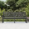 vidaXL Banc de jardin gris 203,5x48x91,5 cm bois massif de pin