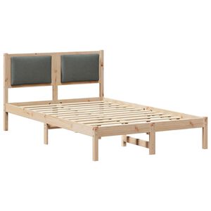 vidaXL Cadre de lit Gris fonc&eacute; 120 x 200 cm Pin massif