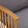 vidaXL Salon de jardin 4 pcs avec coussins Bois d'acacia solide