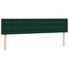 vidaXL Sommier &agrave; lattes de lit et matelas vert fonc&eacute; 180x210cm velours