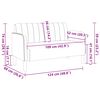 vidaXL Canap&eacute; causeuse jaune 109 cm velours