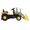 vidaXL Tracteur &agrave; p&eacute;dales avec excavateur pour enfants Jaune et noir