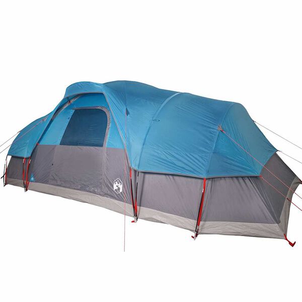 vidaXL Tente &agrave; d&ocirc;me 11 personnes bleu imperm&eacute;able