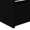 vidaXL Lit d'appoint Ch&ecirc;ne noir 75 x 190 cm Bois d'ing&eacute;nierie