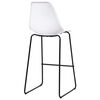 vidaXL Ensemble de bar 5 pcs Plastique Blanc