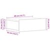 vidaXL Tables de chevet flottantes 2 pcs ch&ecirc;ne artisanal 40x32x15 cm