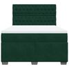 vidaXL Sommier &agrave; lattes de lit et matelas Vert fonc&eacute; 160x200cm Velours