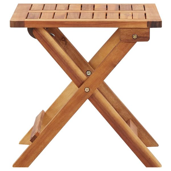 vidaXL Table pliable de jardin 40x40x40 cm Bois d'acacia massif