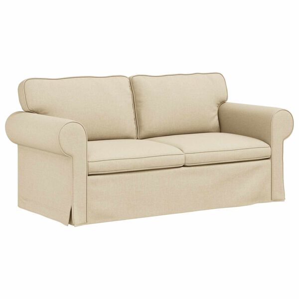 vidaXL Canap&eacute; Cr&egrave;me Dimensions globales: 175 x 82 x 80 cm (l x P x H)