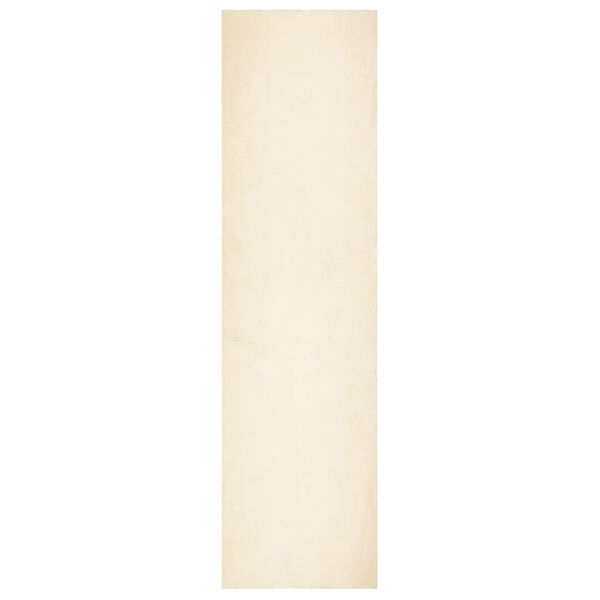 vidaXL Tapis doux &agrave; poils moyens et lavable HUARTE Cr&egrave;me 80 x 500 cm