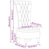 vidaXL Fauteuil &agrave; pantoufle Gris clair 56,5 x 70 x 110 cm Simili daim