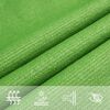 vidaXL Voile d'ombrage 160 g/m² Vert clair 3x5 m PEHD