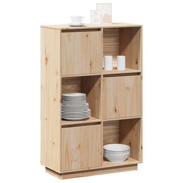 vidaXL Buffet haut 74x35x117 cm Bois massif de pin