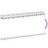vidaXL Jardini&egrave;re avec piquets blanc 362,5x42,5x28,5 cm PP