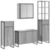 vidaXL Ensemble de mobilier de salle de bain avec tiroir Gris Sonoma