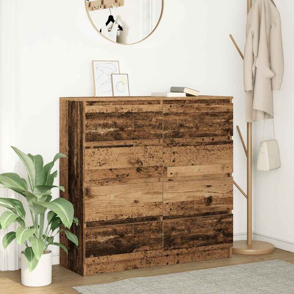 vidaXL Buffet vieux bois 100x35x99 cm bois d'ing&eacute;nierie