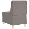 vidaXL Canap&eacute; modulaire sans accoudoirs Taupe 55 cm Tissu