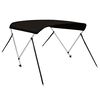 vidaXL Auvent bimini &agrave; 2 arceaux noir 180x130x110 cm