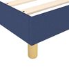 vidaXL Sommier &agrave; lattes de lit avec matelas Bleu 100x200 cm Tissu