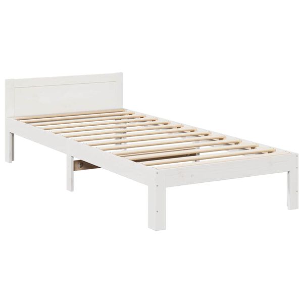 VidaXL Cadre de lit familial sans matelas blanc 240x200 cm
