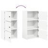 vidaXL Biblioth&egrave;que blanc 40x24x77 cm bois d'ing&eacute;nierie