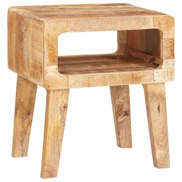 vidaXL Table d'appoint Marron 40 x 32 x 46 cm Bois de mangue massif
