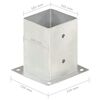vidaXL Ancres de poteau 4 pcs M&eacute;tal galvanis&eacute; 101 mm