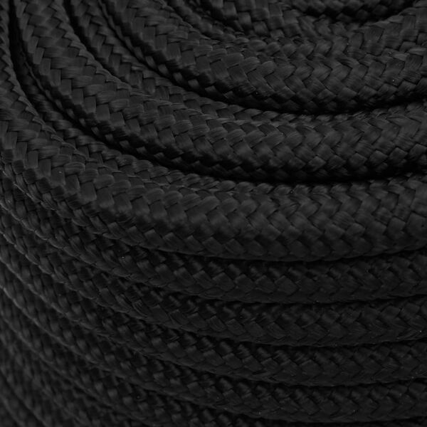 vidaXL Corde de bateau Noir complet 18 mm 100 m Polypropyl&egrave;ne